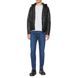 Mens-Black-Leather-Bomber-Jacket