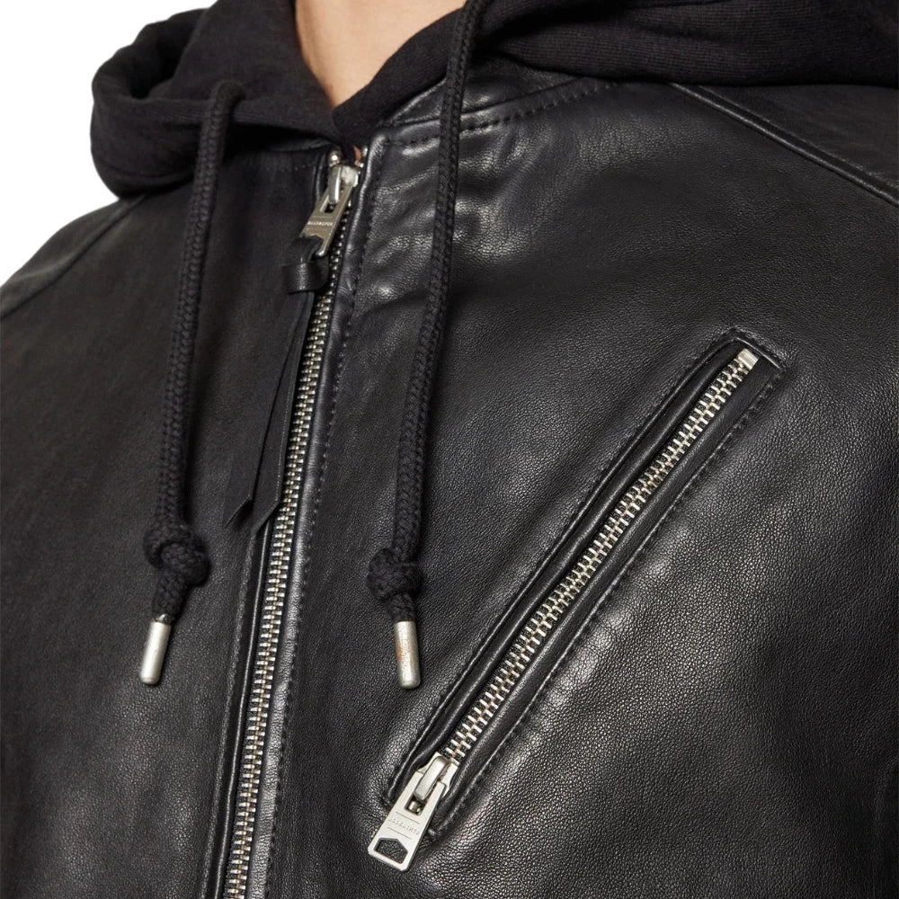 Mens-Hooded-Leather-Bomber-Jacket