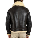Henry Men's Real Brown B3 Sheepskin Flight Jacket