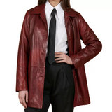 Red-Leather-Coat-Women's-Shirt-Collar