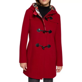 Red-Wool-Duffle-Coat-with-Hood-Women's