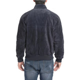 Stand-Collar-Blue-suede-Bomber-Jacket-Men's