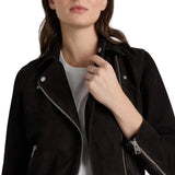 Suede-Biker-Black-Jacket-Women's