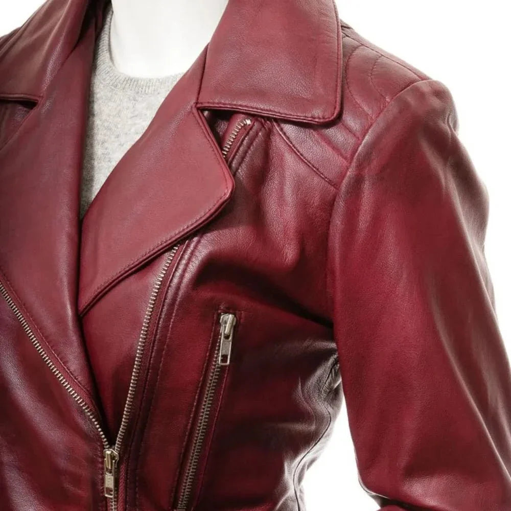 Women-Biker-Burgundy-Leather-Jacket