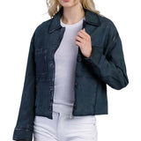 Women-s-Deep-Teal-Blue-Cropped-Button-Up-Leather-Jacket