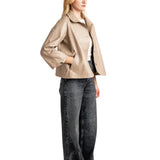 Women's-Beige-Cape-Leather-Jacket