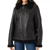 Women's-Black-Shearling-Aviator-Jacket