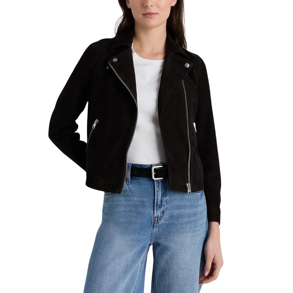 Women's-Black-Suede-Biker-Jacket