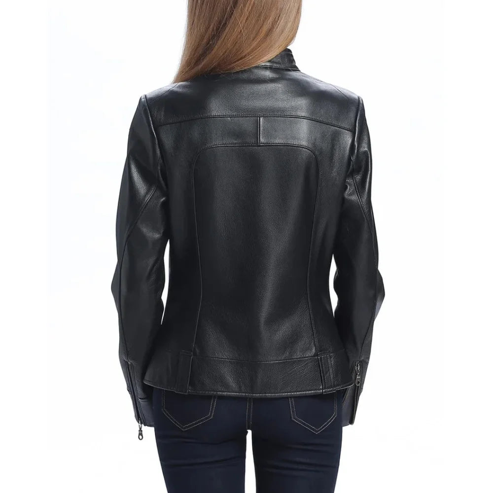 Women's-Black-Zipper-Leather-Jacket