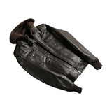 Women's-Dark-Brown-Bomber-Leather-Hooded-Jacket