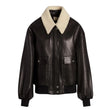 Women's-Dark-Brown-Leather-Flight-Bomber-Jacket