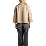 Women's-Leather-Beige-Cape-Jacket