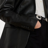 Women's-Leather-Black-Blazer