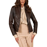 Women's-Leather-Dark-Brown-Zipper-Closure-Jacket