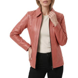 Women's-Leather-Pink-Shirt-Jacket