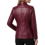 Women's-Maroon-Leather-Jacket-Shirt-Collar