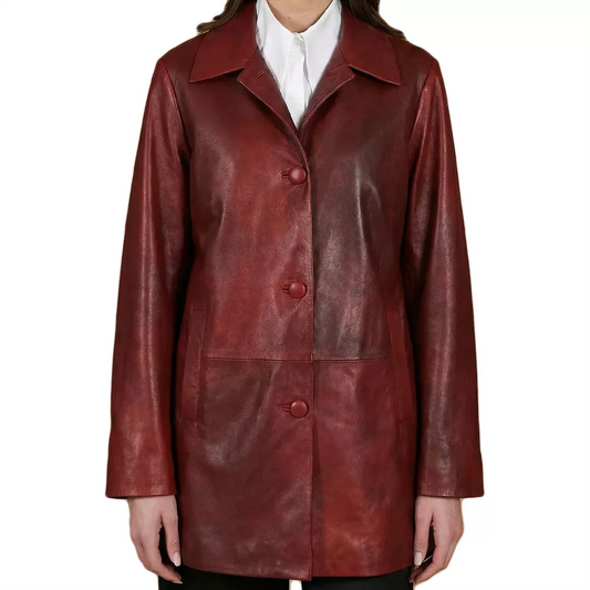 Women's-Red-Leather-Coat