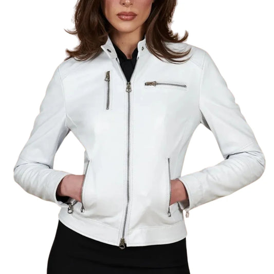 Women's-White-Leather-Zipper-Front-Jacket