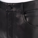 Womens-mid-rise-black-leather-trouser