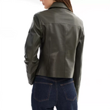 Women_s_Leather_Genuine_Olive_Green_Shirt_Collar_Jacket