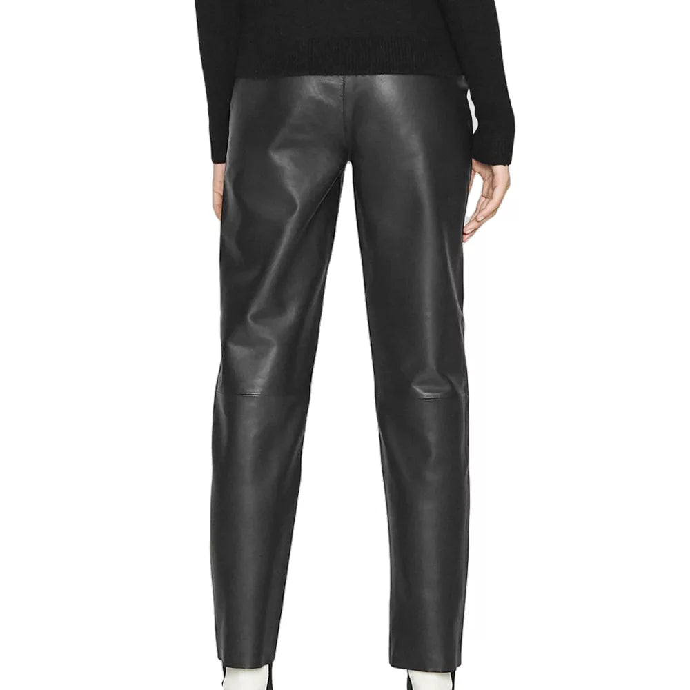 Women_s_Tapered_Leather_Black_Pants