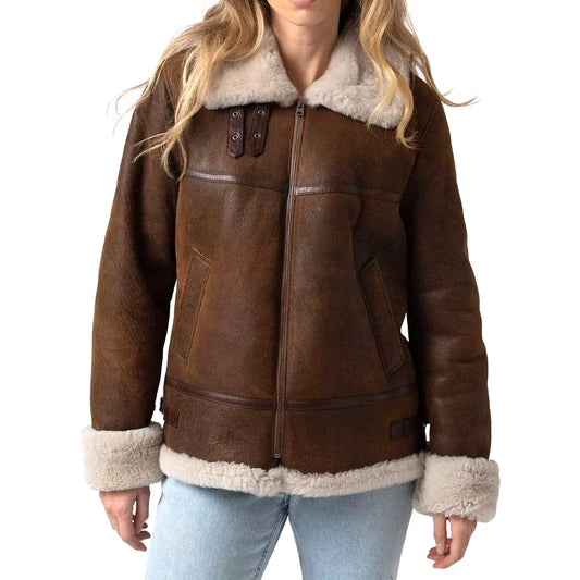 Womens-B3-Shearling-Brown-Leather-Aviator-Jacket