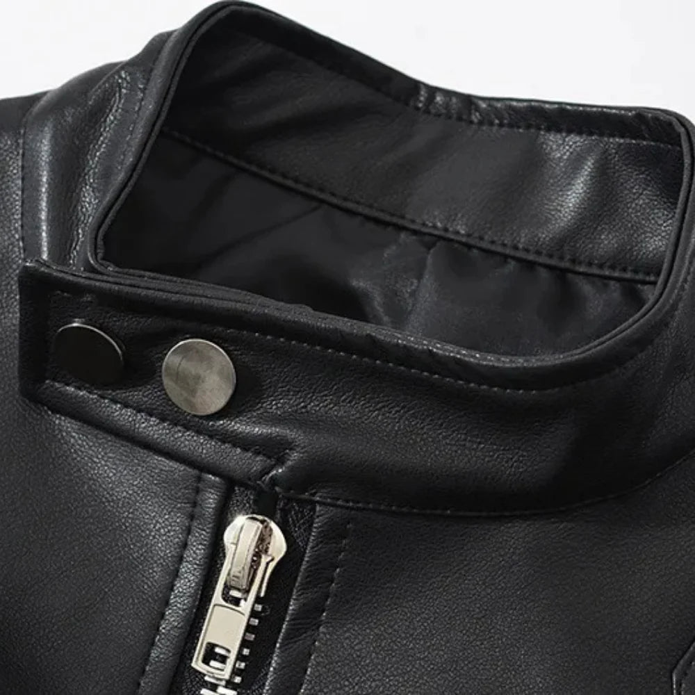 Women's Black Leather Bolero Shrug Jacket