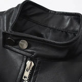 Women's Black Leather Bolero Shrug Jacket