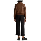 Womens-brown-bomber-jacket