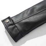 Women's Black Leather Bolero Shrug Jacket