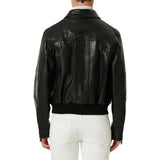 aviator-Black-leather-bomber-jacket