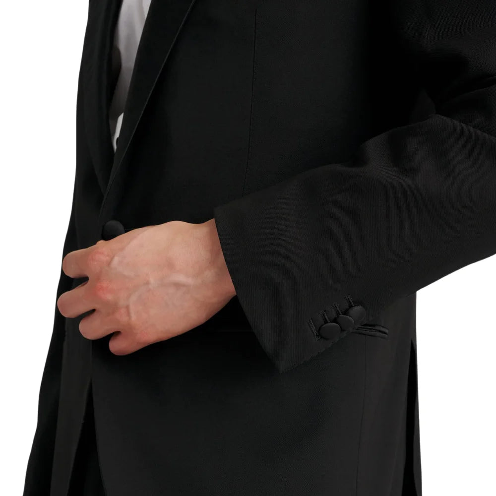 Men’s black wedding tuxedo suit