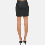black-mini-twisted-skirt-women