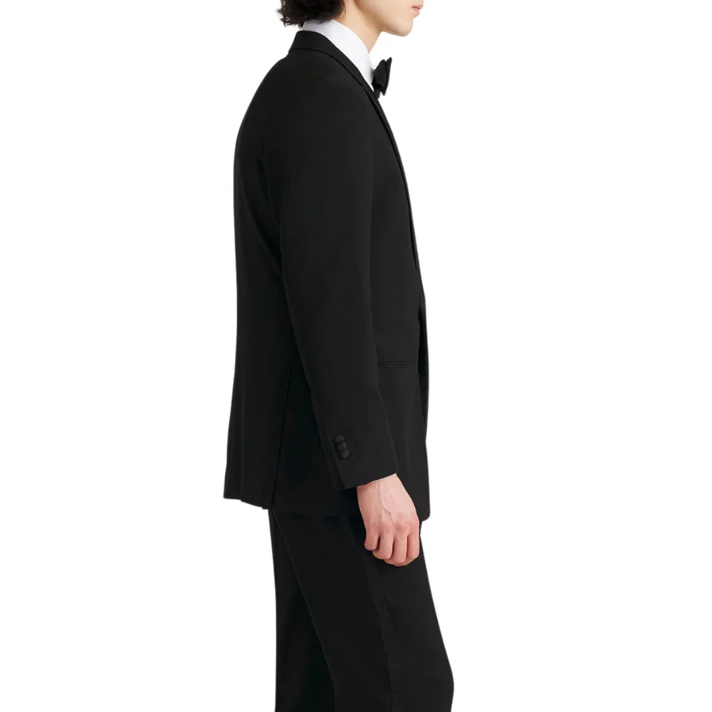 Black tuxedo trousers with formal jacket