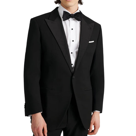 Black tuxedo suit for men front view
