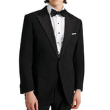 Black tuxedo suit for men front view