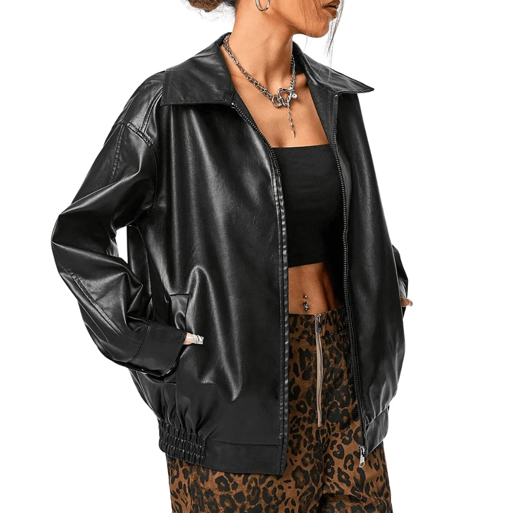 blcak-oversized-bomber-leather-jacket