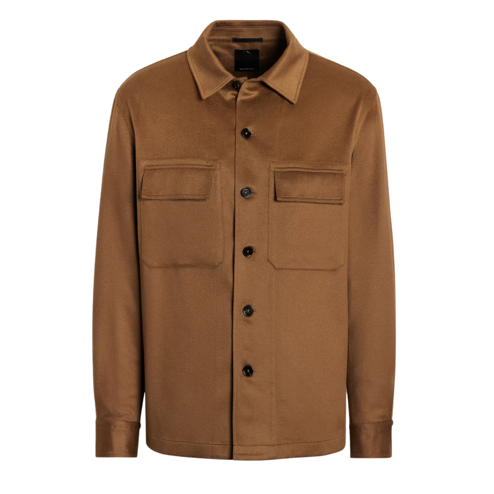 Adam Mens Shirt Collar Cotton Beige Colour Jacket
