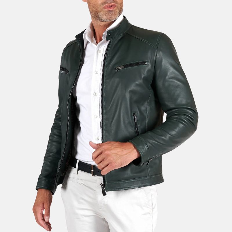 green-leather-cafe-racer-jacket