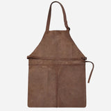 Genuine Brown Leather Apron for Home, Work, and Outdoor Activities