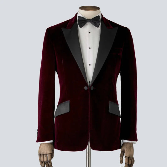 marron-velver-tuxedo-jacket-peak-lapel