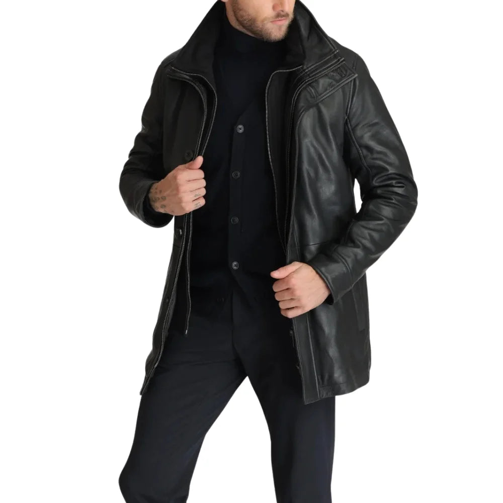 mens-black-leather-trench-coat
