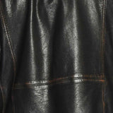 Men's Genuine Black Full Grain Cowhide Leather Jacket