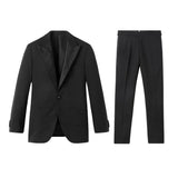 Men’s black satin peak lapel tuxedo suit