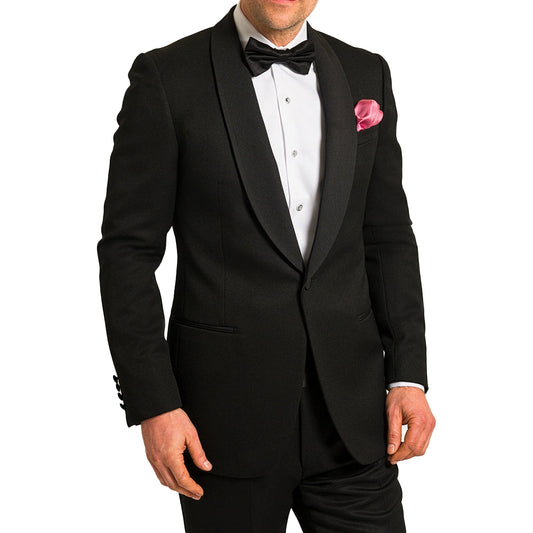 Black 2 Piece Dinner Suit with Shawl Collar
