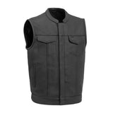 Men’s Club Dyed Cowhide Leather Motorcycle Vest