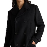 Mens Double Breasted Wool Overcoat