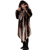 Arthur Men's Fur Chinchilla Hooded Long Coat in Tissavel French Fur