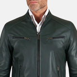 mens-green-leather-cafe-racer-jacket