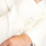 Mens Shawl Lapel Cream Linen Blend Dinner Jacket